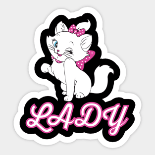 Lady tee design birthday gift graphic Sticker